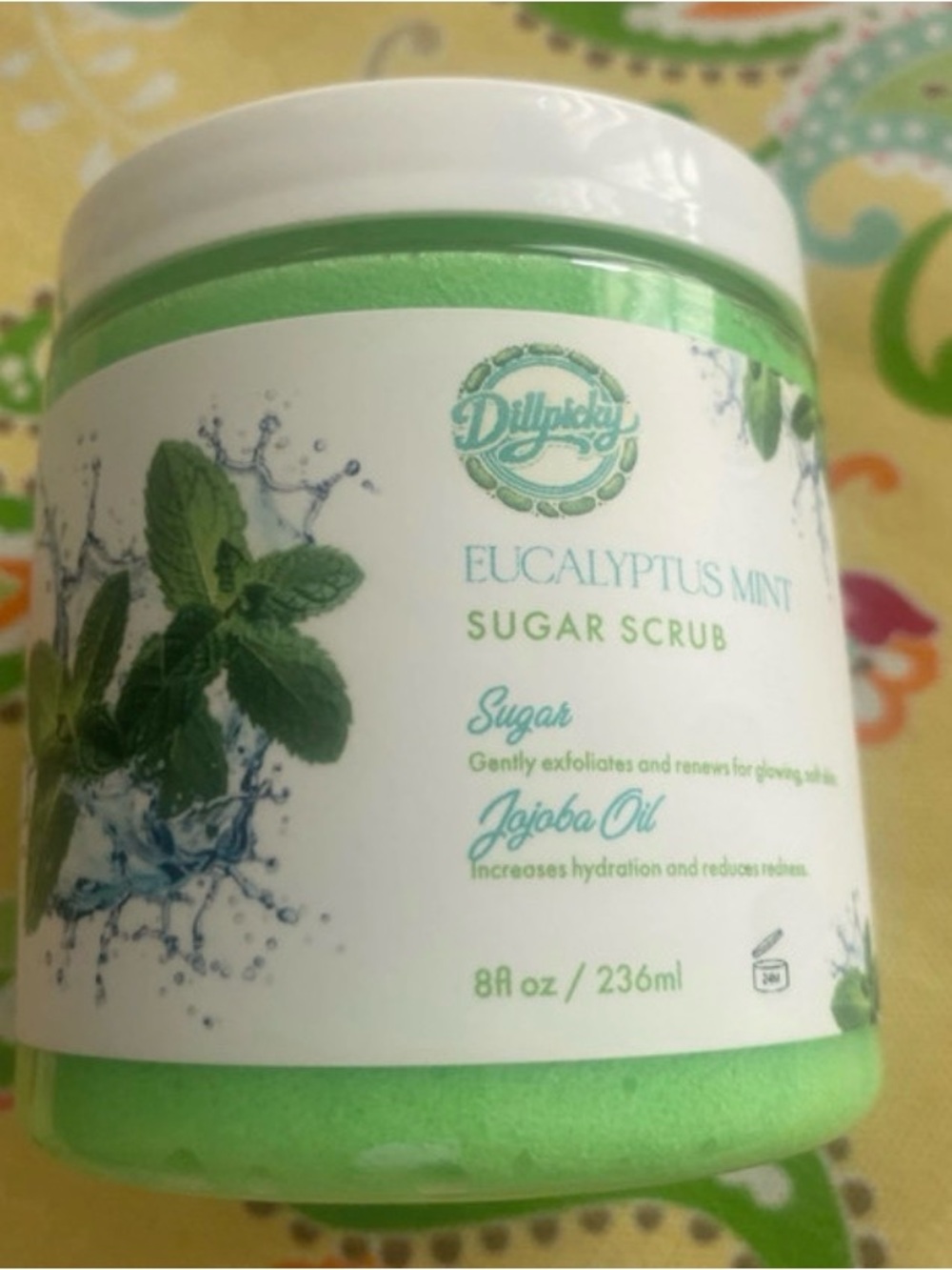 Aminnah Eucalyptus Mint Sugar Scrub - Green